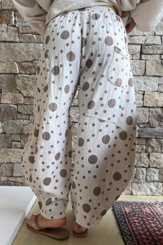 Hush Pillow Cotton Spot On Classic Barrel Pant Calico